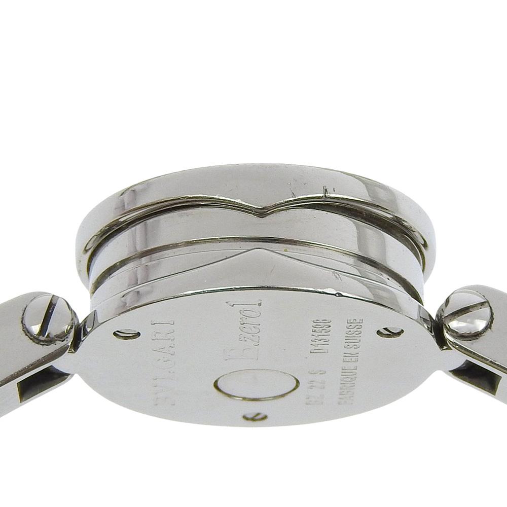 Bvlgari Bzero1 Uhren BZ22 Edelstahl Be zero one schwarzes Zifferblatt Edelstahl Quarz Analoganzeige Damen Gebraucht