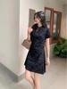 Elegant Petite Qipao Dress for Women - Summer 2026 Slimming National Trend