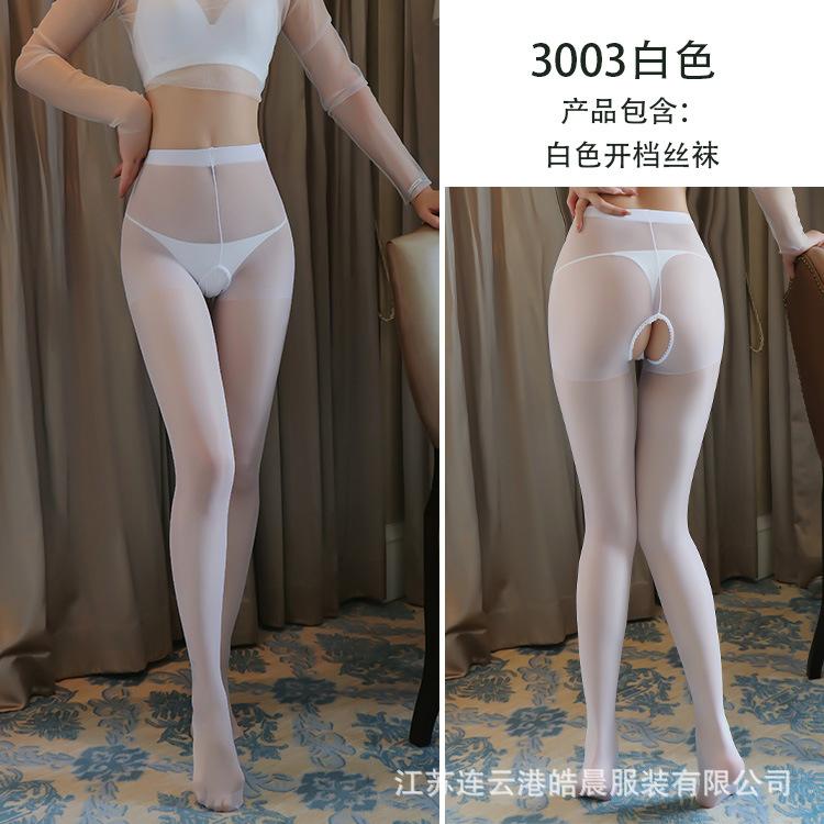 Long Night, Sexy and Romantic Open-crotch Stockings, Romantic Underwear, Sexy and Passionate, No-take Open-crotch One-piece Stockings 3003