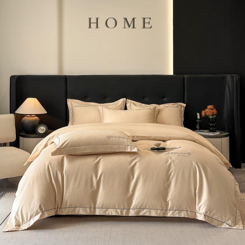 A-Class All Cotton Long Staple Cotton Thickened Brushed Four-Piece Set