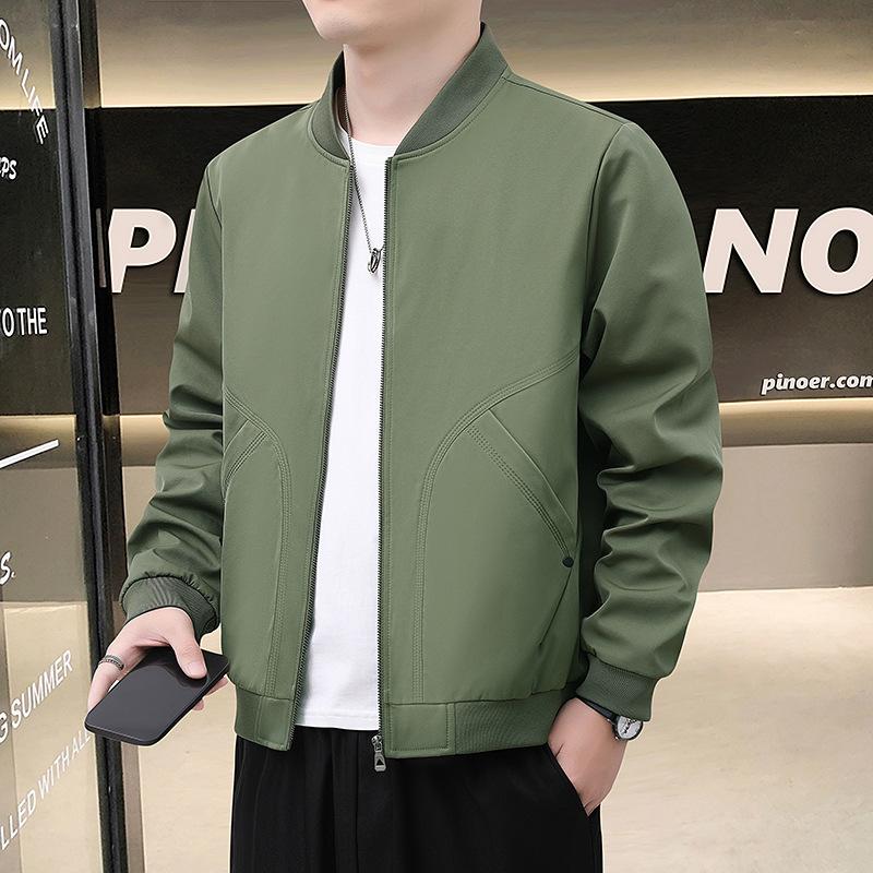 Jacket Men's Spring and Autumn Casual Jacket Bomber Jacket Loose Trendy Brand Men's and Women's Same Baseball Jersey