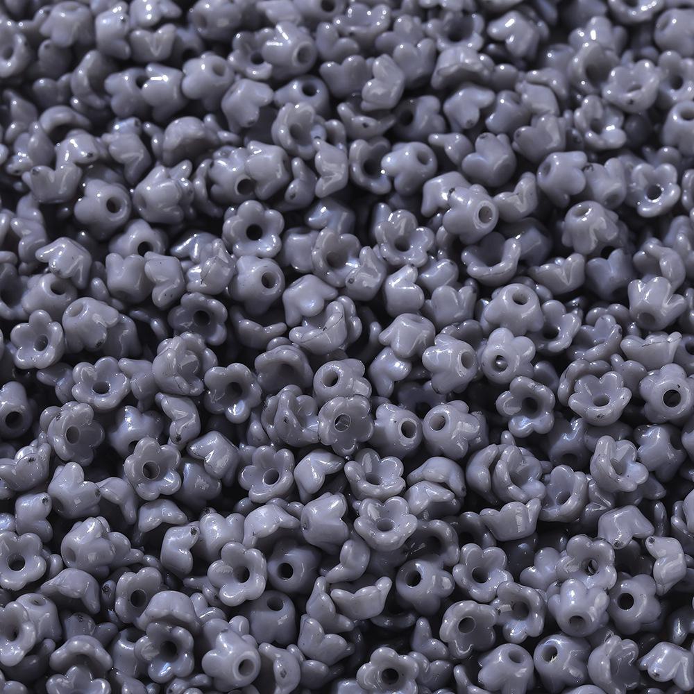 100Pcs 9mm Small Flower Beads Handmade DIY Bracelet Necklace Beaded Jewelry Accessories