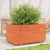VidaXL Planter Wax Brown 90x60x49.5 Cm Solid Pine Wood, Outdoor Planter, Flower Box, Tomato Planter, 3282566