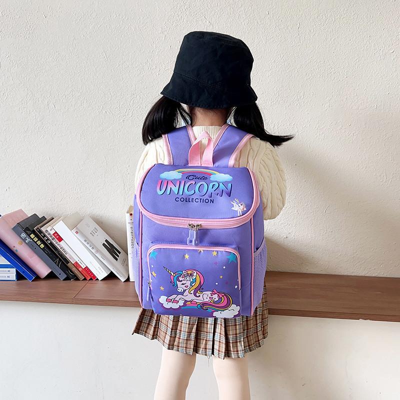 Cute Nylon Children Backpack 2024 Breathable Lightweight Boys Girls School Bag