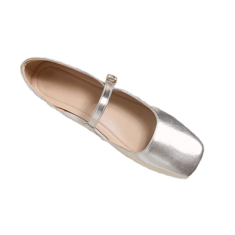 Fashion Elegant Women Mid Heels Mary Janes Shoes Square Toe Heeled Sandals Pumps 2025 Summer Designer Shallow Buckle Zapatillas De Mujer