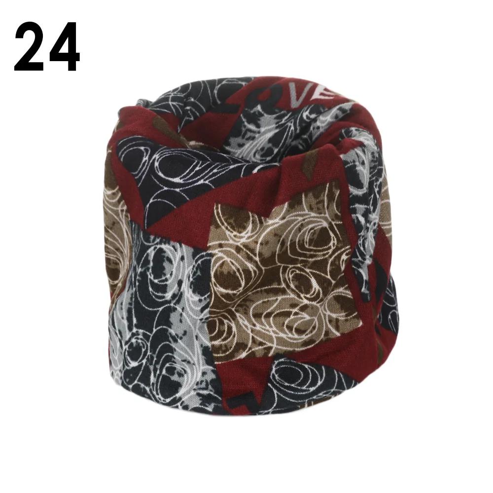 Unisex Cotton Ring Neck Scarf Headbands Autumn Winter Warm Soft Face Cover Outdoor Sports Warmer Snood Collar Headwear