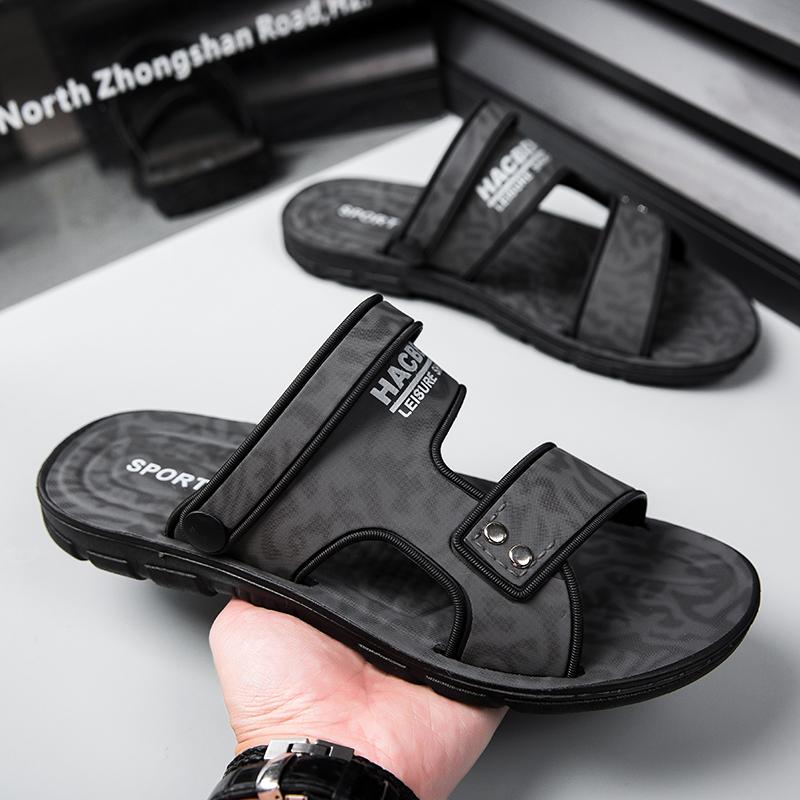Fashion Men's Slippers Sandals Summer New Sandals Male Adult Casual Slippers For Men Beach Shoes Non-slip Open-toe Sandals For Outdoor