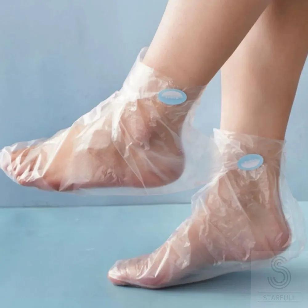 

Disposable Vinyl Socks, Hand and Foot Moisturizing Foot Covers, Foot Gloves 100 Pieces Hand Moisturizing Wrap 100p