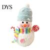 Warm White LED Hanging Decor Lighted Snowman Christmas Ornament with Knitted Hat, Light Window Display Decoration Pendant for Tree, Cute Tabletop