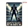Metal Poster Soccer Player Silhouette 2D Wall Art Sports Decor for Gym Home 30x20 Cm