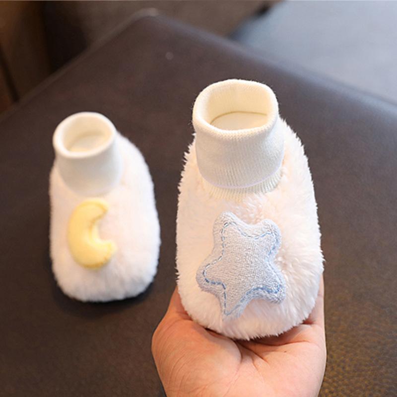 Newborn Baby Fleece Shoes Winter Toddler Boy Girl Walkers Boots Cotton Comfort Soft Anti-slip Warm Infant Shoes