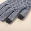 Gloves, Knitted Jacquard Pineapple Gloves, Thickened Warm Finger Men's and Women's Foldable Non-slip Gloves