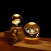 Astronomy-inspired LED Ball Night Light For Romantic Night Base Lamp Wood Night Lights Warm