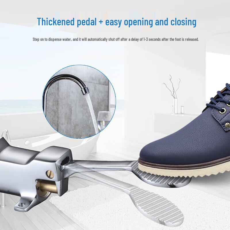 Foot-Operated Basin Delay Valve