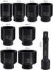17-Piece 1-Inch Heavy-Duty Pneumatic Impact Socket Set with Extended Hexagonal Design