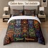 Nature Landscape Theme Custom Text Or Name 3Pcs Bedding Set 1 Flat Sheet & 2 Pillowcases Personalized Home Bedding