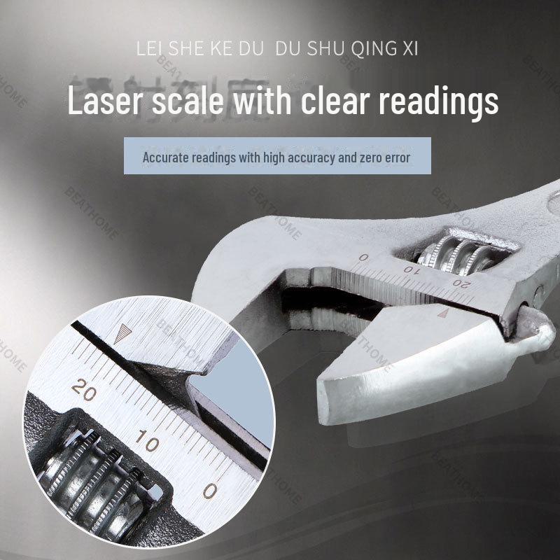 8" Adjustable Universal Wrench Tool, Multifunctional with 10" & 12" Options, Large Open End Wrench