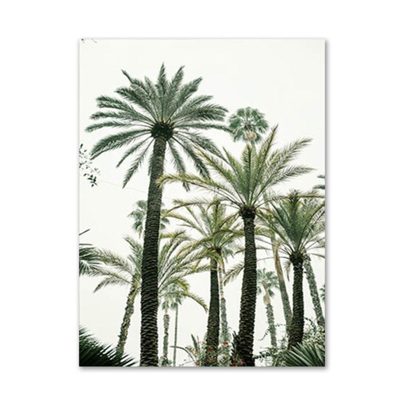 Nature Landscape Poster Plant Lion Animal Leaf Canvas Wall Art Plam Tree Starry Night Painting Decorative Home Picture Decor