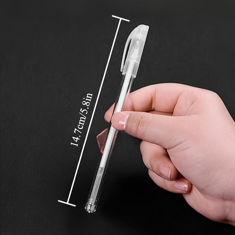 6pcs/Set White Golden Silvery Gel Pens, 0.5mm Extra Fine Point Pens Gel Ink Pens for Black Paper Drawing, Sketching