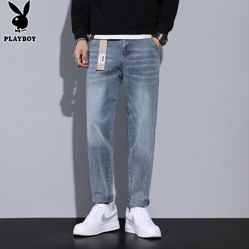 PLAYBOY Men's Autumn/Winter Loose Straight Leg Jeans