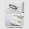 Pill Storage Box Food Grade Compact Size Multi-compartments Good Seal Effect Large Capacity Item Storage Reusable 7 Grids Tablet