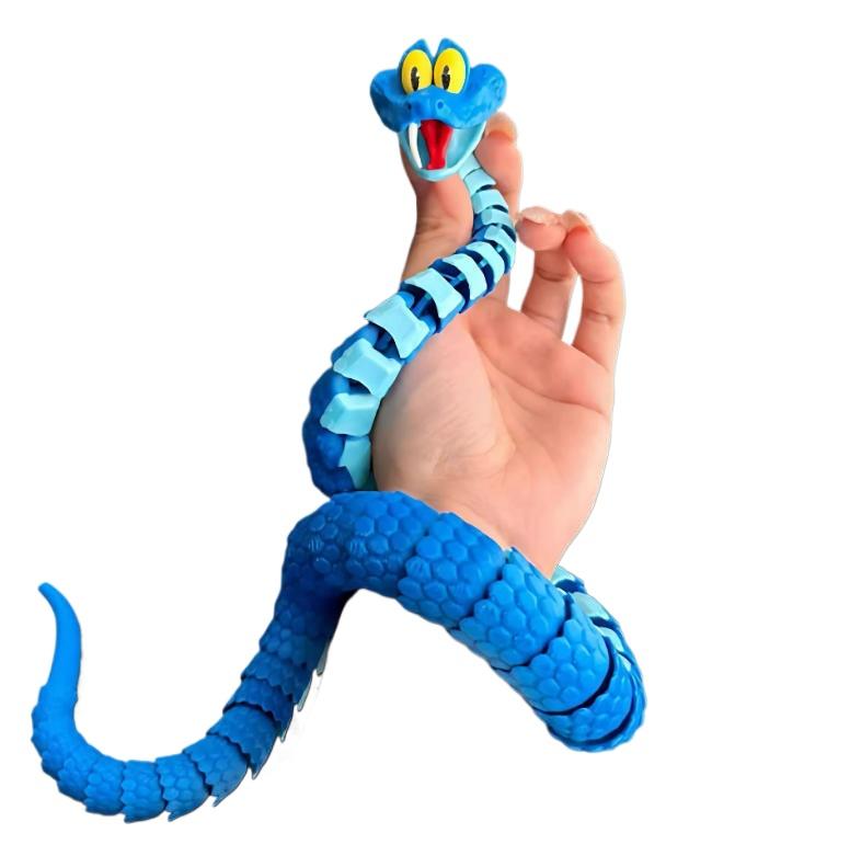 New Gary Snake: Disney Zootopia 2 Articulated Simulation Toy Snake 3d Printed Snake Gary Model Stress Relief Toys Child Gift