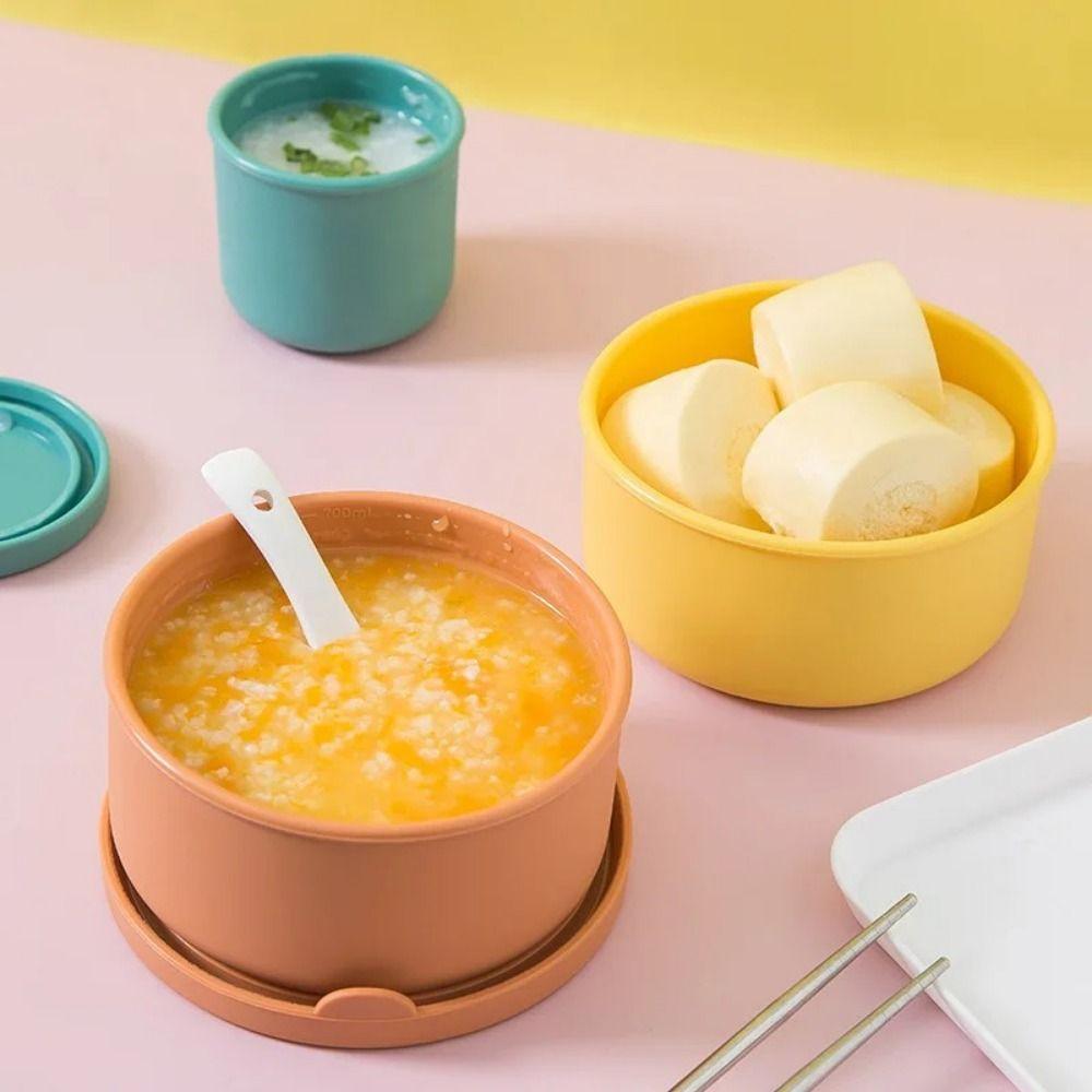 Lids Food Storage Container Airtight Freezer Molds Thick Sturdy Silicone Bowl  Kitchen