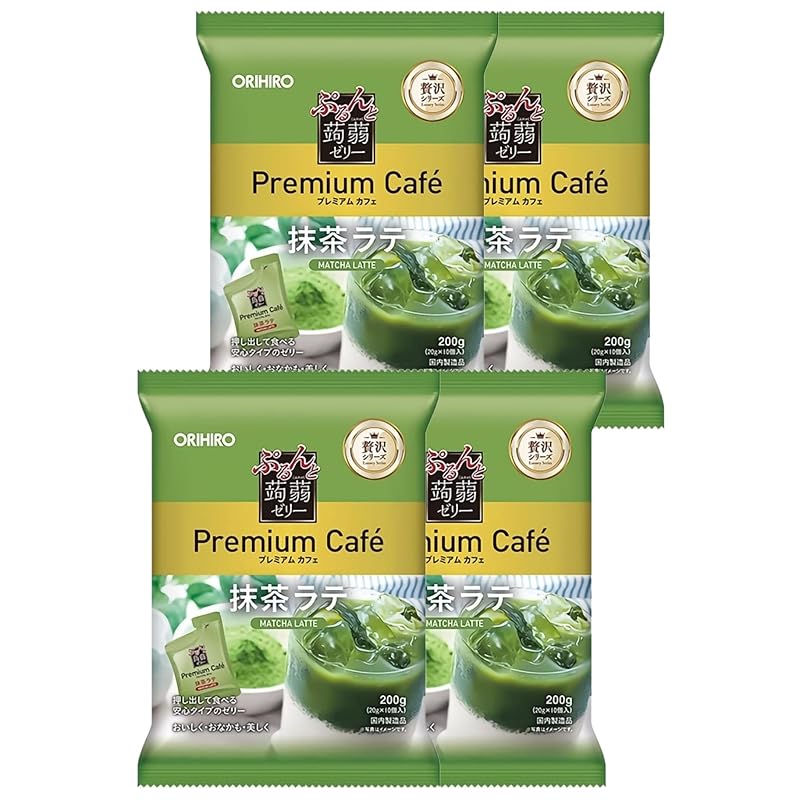 

Orihiro Purunto konjac jelly premium cafe matcha latte (20g x 10 pieces) ×4 pieces set