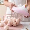 Panier à Œufs de Poule Support de Comptoir Polyvalent avec Couvercle Ornement de Table Organisateur pour