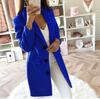 Winter Women Double Breasted Wool Coat Suit Collar Autumn Warm Fashion Outerwear