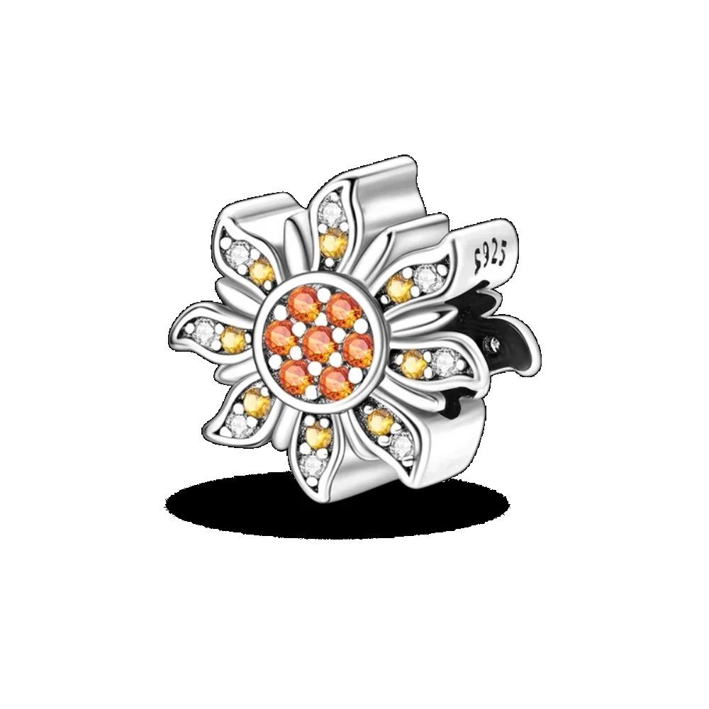 925 Silver Golden Charm Crown Family Tree Safety Chain Hollow Beads for Women DIY Bracelets Jewelry