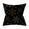 Golden Black Pattern Decorative 45*45CM Cushion Cover Polyester Throw Pillowcase Sofa Home Car Decorative PillowCover