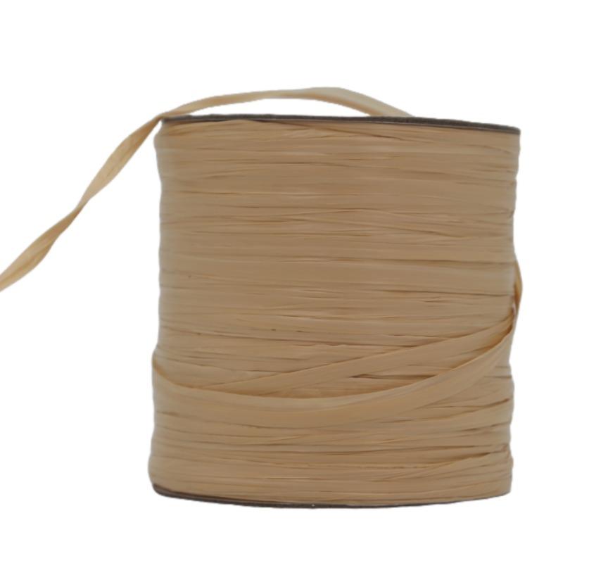 600M Matte Raffia Yarn 330g Artificial Plant Fibre Crochet Yarn for DIY Knitting Straw Hat Handbags Storage Household Items