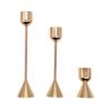European Geometric Metal Candlestick: Modern Aluminum Candle Holder for Living Room and Dining Table