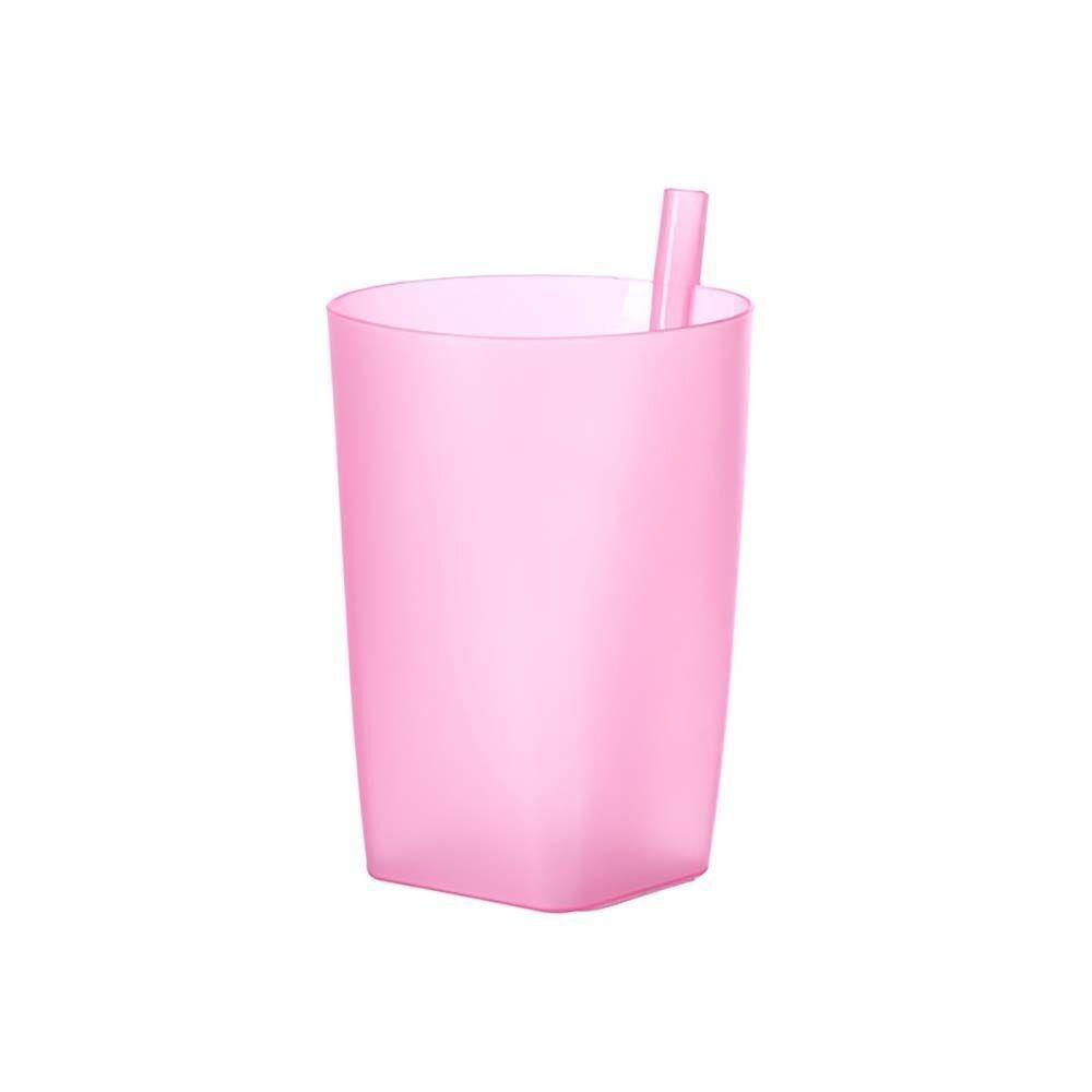 Simplicity Beverage Cup Lidless Drink Cup Creative Straw Drinkware