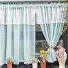 Lace Cafe Curtain, 59 Inch Length 2 Panels Set Short Cabinet Curtain, Farmhouse Rustic Under Desk Privacy Drape for Bathroom Kitchen