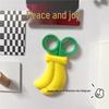 Cute Cartoon Fruit Magnet Scissors - Portable & Multifunctional for Home & Students