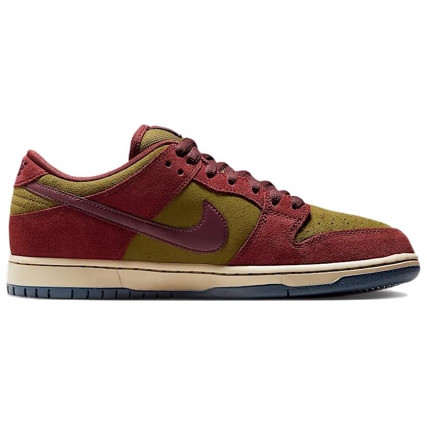 Nike Dunk Low SB Dark Team Red Olive Flak Unisex Sneakers Burgundy-Crush Parachute-Beige Armory-Navy HQ1625-600