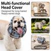 Stretch Dog Ear Wrap for Cocker Spaniels and Similar Dogs, Feeding Drinking Grooming and Head Coverage, 1 Pack