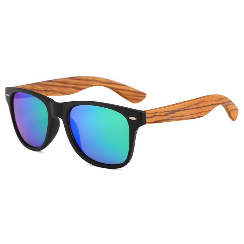 Vintage Wooden Sunglasses Retro Square Design UV400 Protection Luxury Brand Fashion for Men Women Outdoor Driving