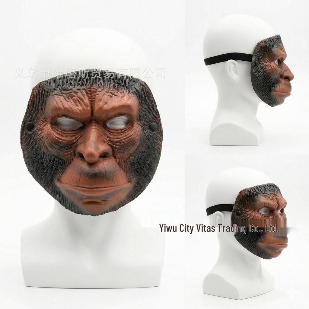 Maschera 3D di Orango per Feste di Halloween, Carnevale e Mardi Gras