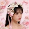 Elegant Strawberry Lolita Headband Handmade Lolita Hair Accessories Women Hair Scarf  Daily Wear