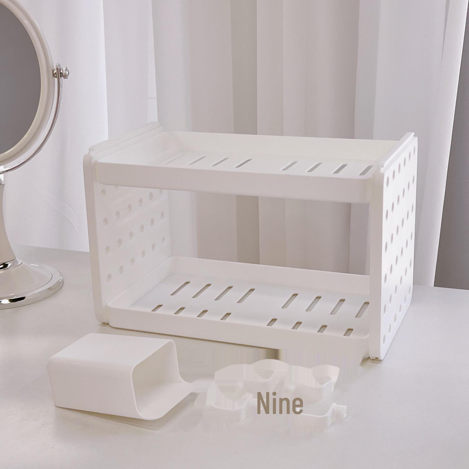 Двухуровневая настольная стойка для хранения Tengyi Youpin с крючком и держателем для ручек в стиле MUJI 1174₽