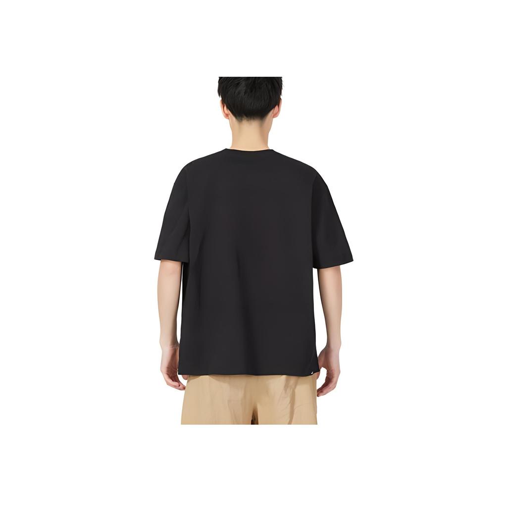 Puma Solid Color Round Neck Pullover Breathable Short Sleeve T-Shirt Men Tops Black 676677-01