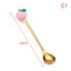 Stainless Steel Spoon Fork Cartoon Fruit Dessert Spoons Fruit Forks Kids Set Kit
