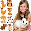 54pcs Temporary Tattoo Cartoon Giraffe Sticker Dinosaur Sticker Lion Sticker For Cheeks Shoulders Children