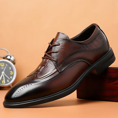 Herren Kleiderschuhe Schuhe mit Absätzen Schnür-Oxfords Brogue Plateau Business Casual Herrenschuh Mokassins Business Hochzeitsschuhe Herren