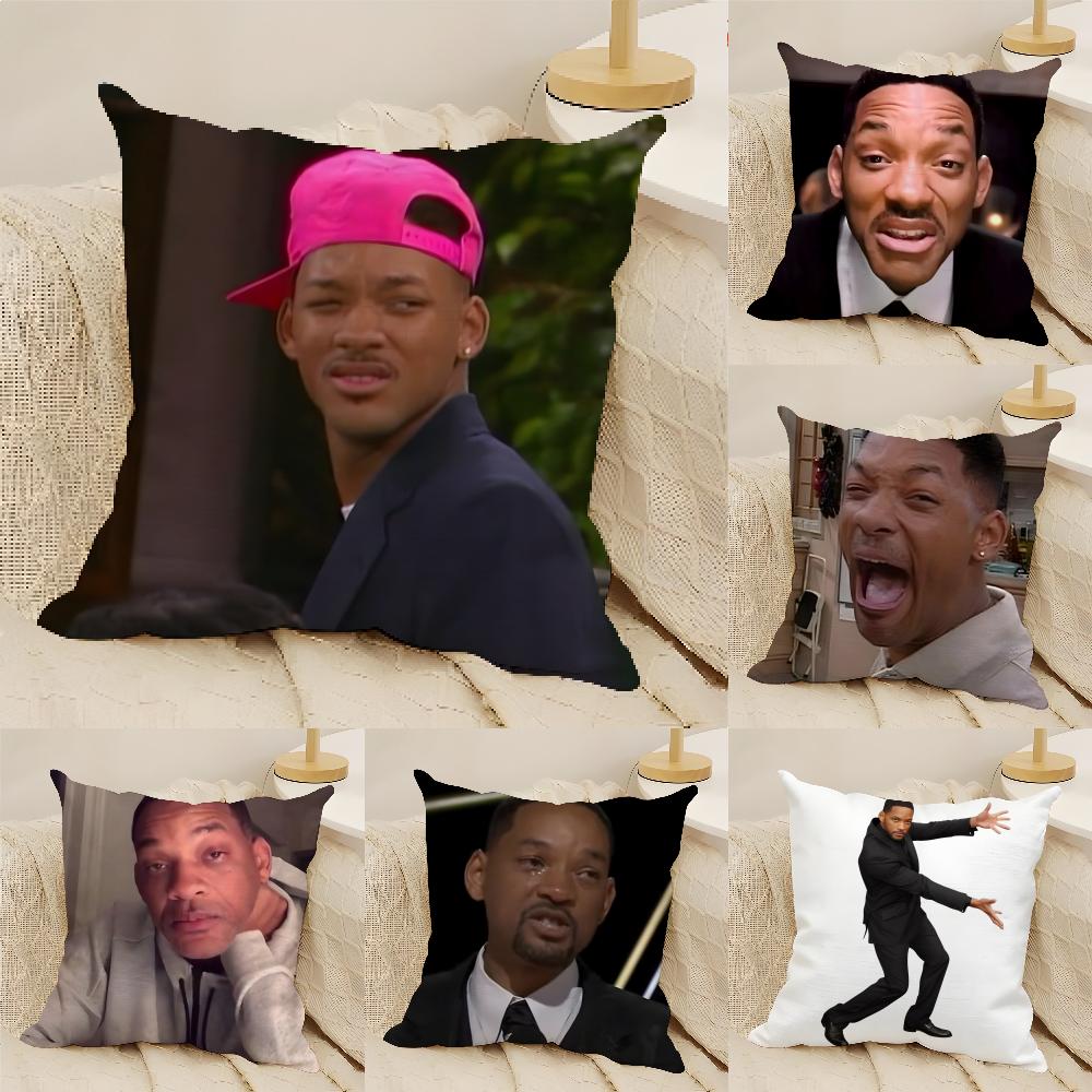 Funny Will Smith meme Pillow Case Home Living Room Decoration Linen Pillow Cases Cushion Cover
