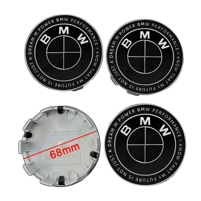 -4Pz 56/68mm Coprimozzo Centrale Ruota Auto Copriruota per BMW E36 E46 E53 E90 E60 E61 E93 E87 X3 X5 F30 F20 F10 G30 Accessori