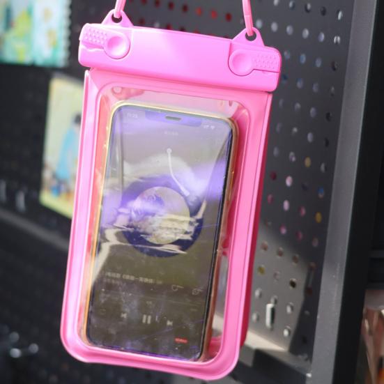 Waterproof Cell Phone Pouch Clear Underwater Phone Holder Protector Universal Mobile Phone Dry Bag with Neck Lanyard for Beach Swimming Pool